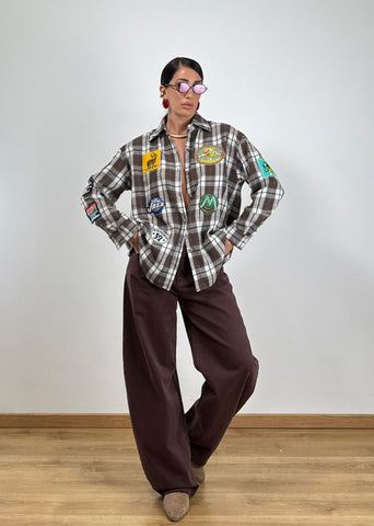 Jeans BALLOON NEW MARRONE A3830