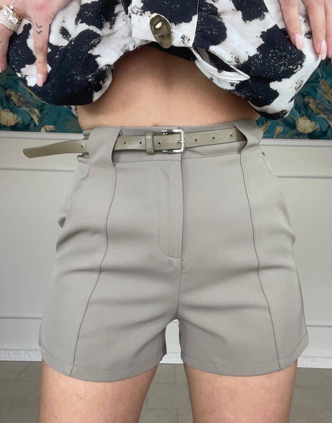 Shorts cintura Tortora
