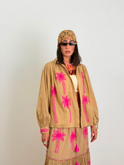 Camicia Palma Camel