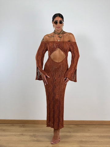 Abito LUREX BRONZO 8072