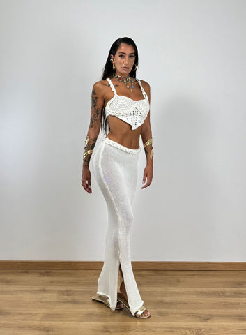 Coordinato TRECCIA FILO BIANCO 77041
