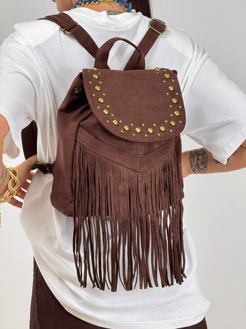 Zainetto Camoscio frange