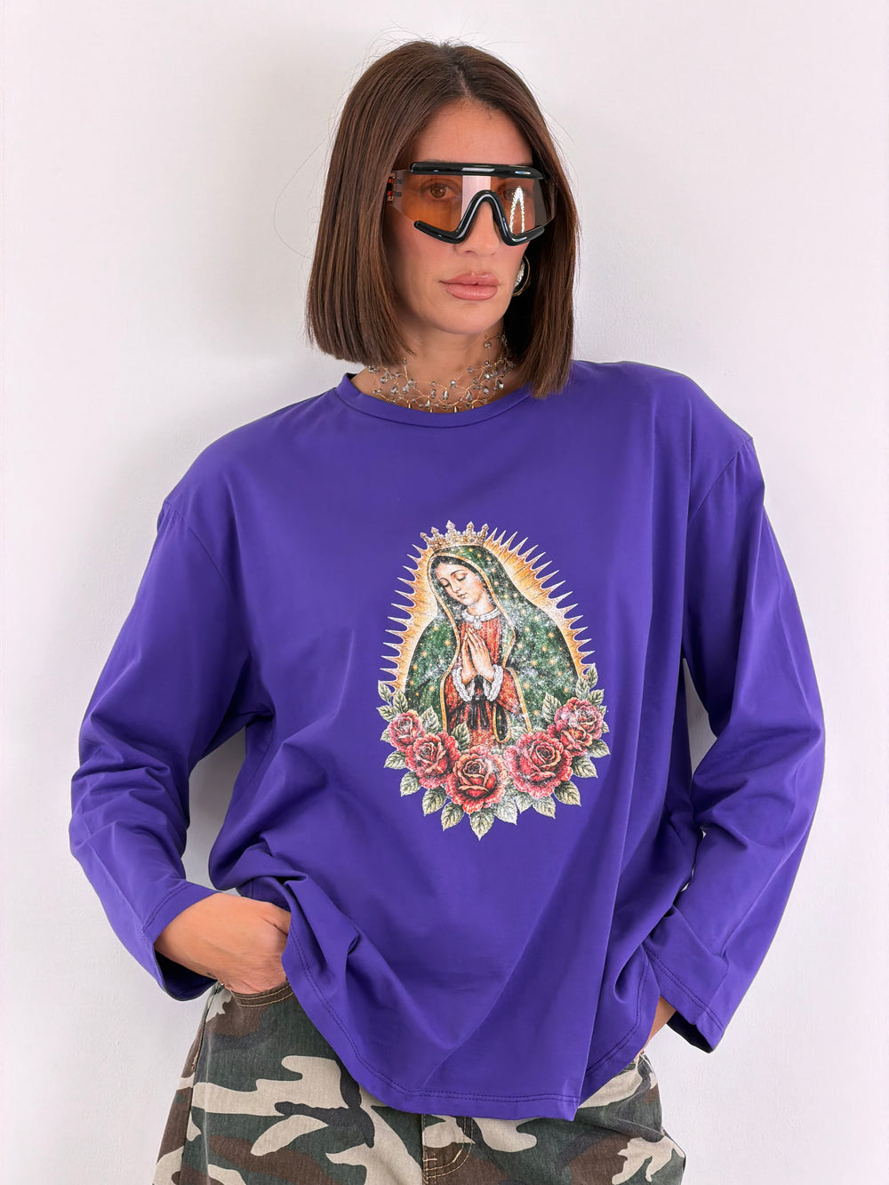 Maglia Madonnina Viola 2639M03