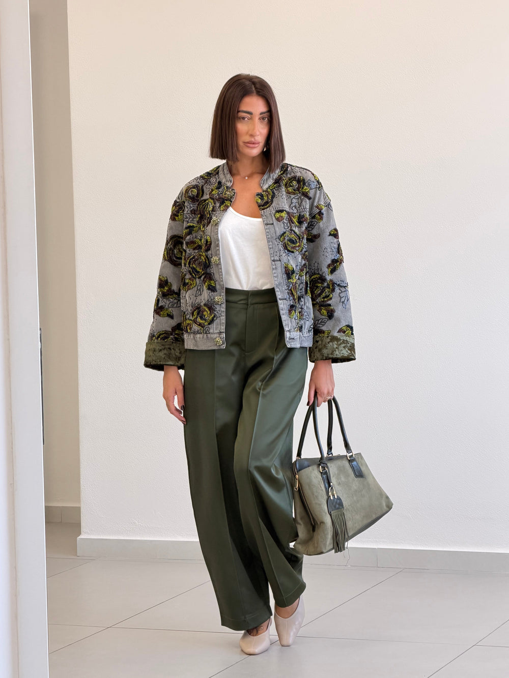 Pantalone Duchesse Khaki 7735