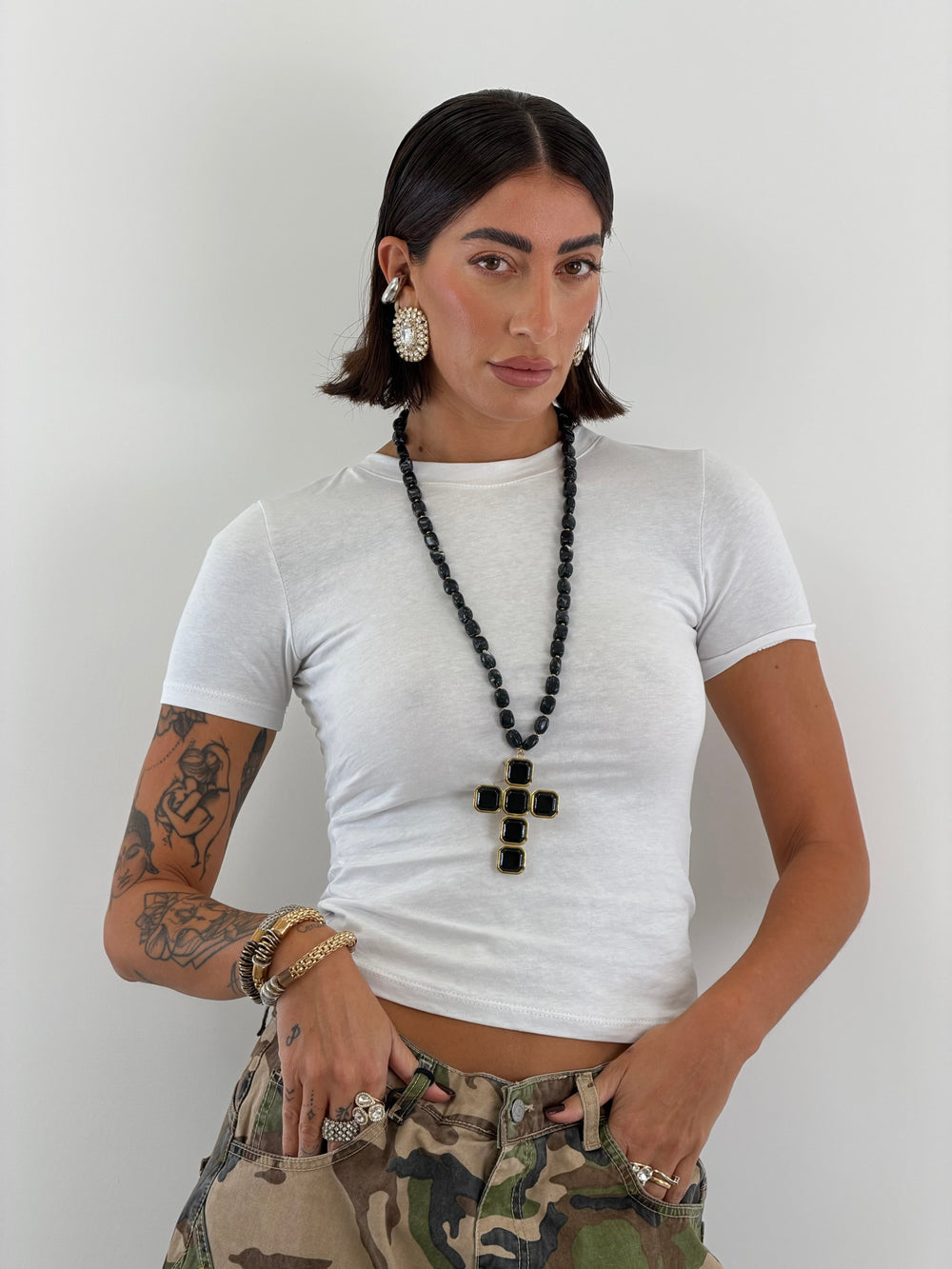T-shirt Bianca Basic 1918