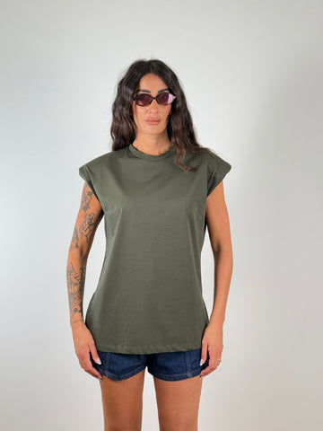 Maglia SPALLINE VERDE 98034