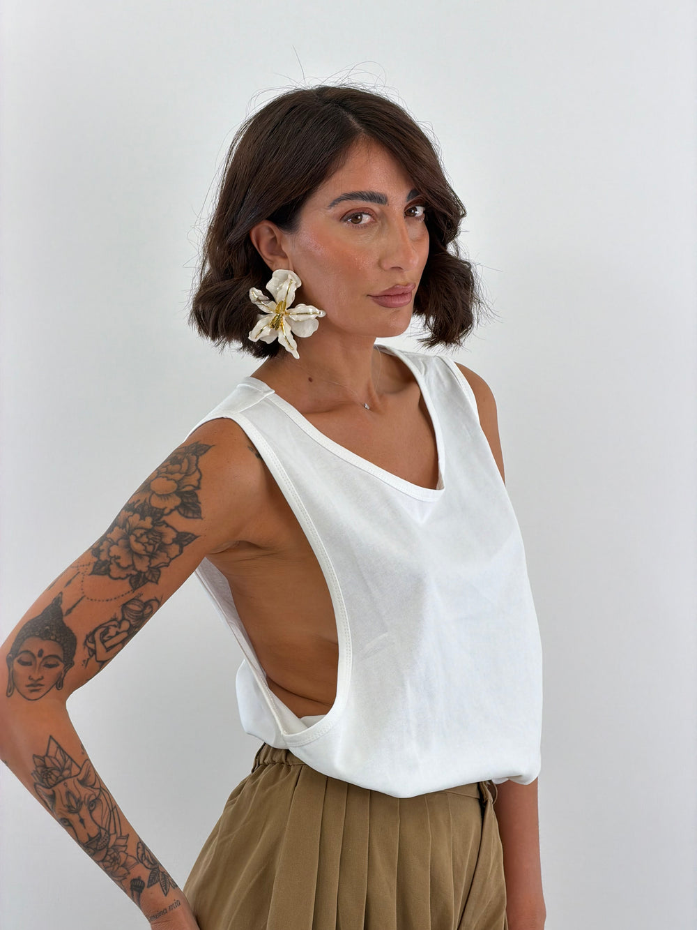 Canotta Boxy White 59398