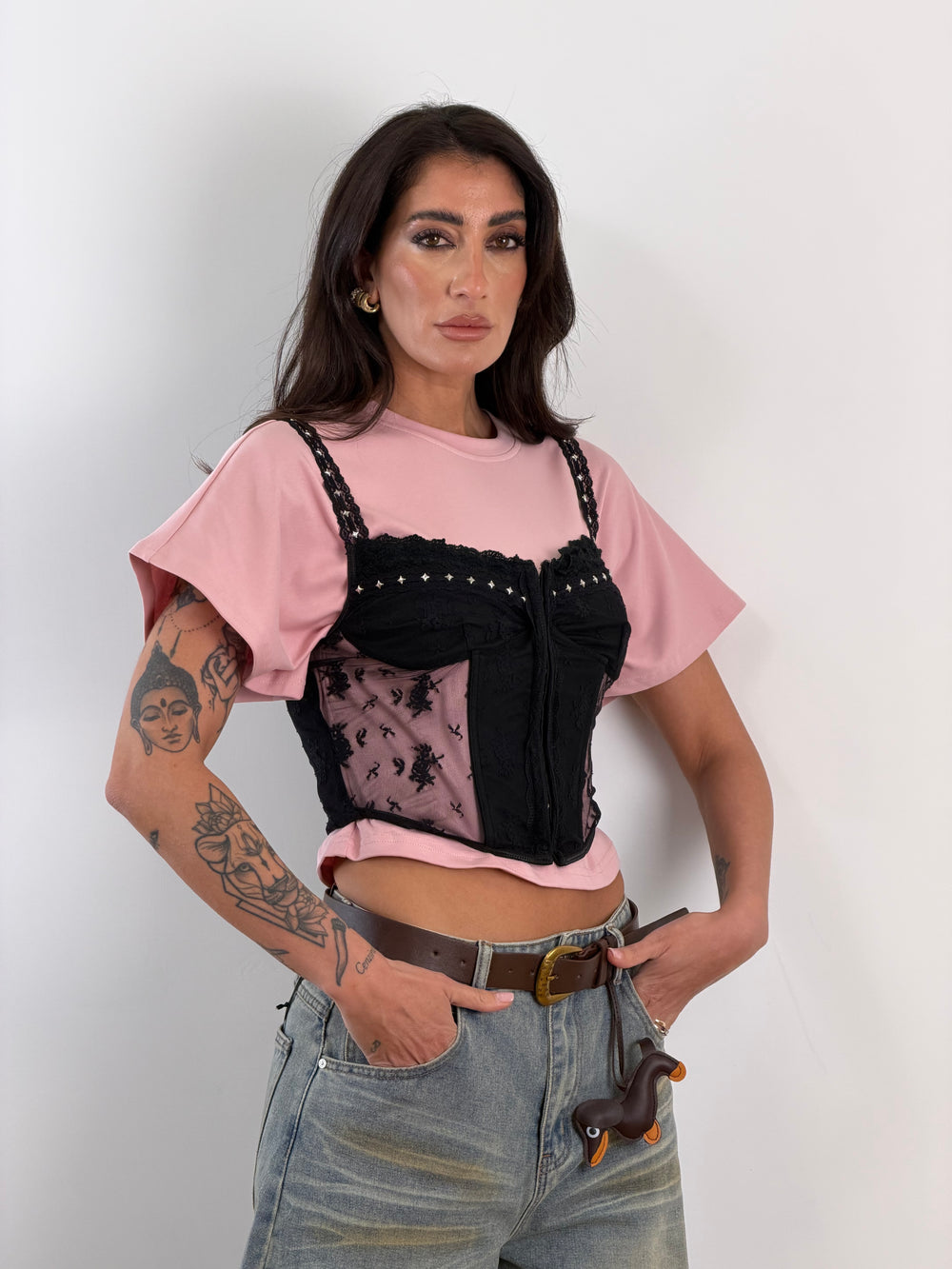 Top Corsetto Nero ST8125