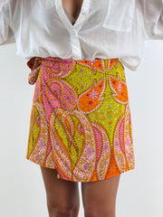 Gonna Portafoglio Fiori Arancio 714388