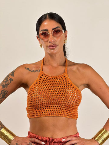 Top rete LUREX ORANGE 23726