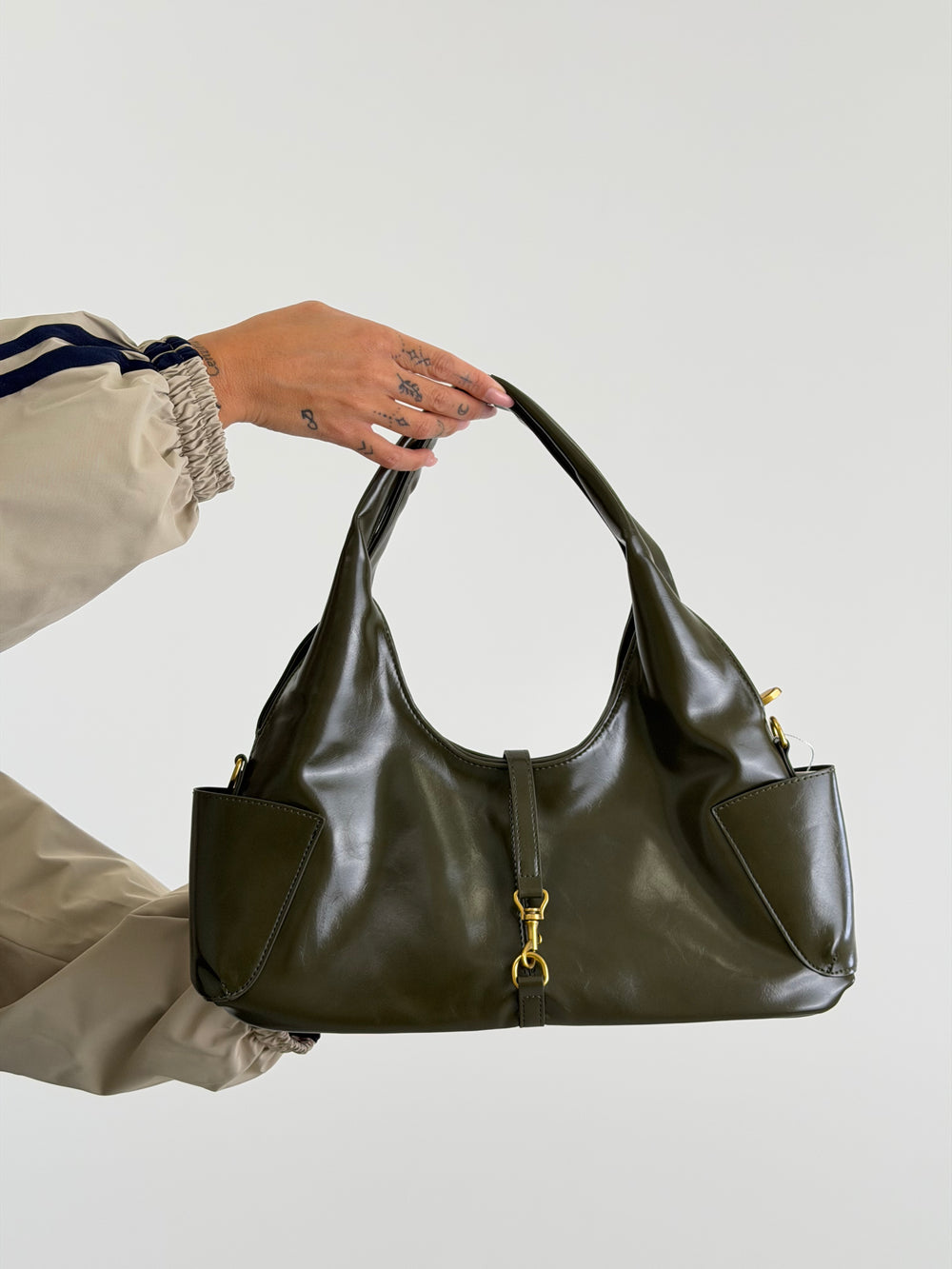 Borsa Hobo verde 2398