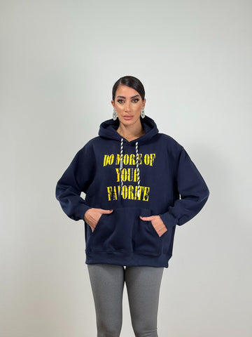 Felpa BLU/GIALLO 6851