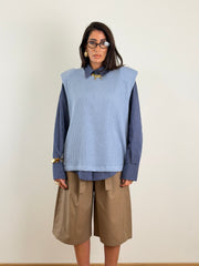 Gilet azzurro W50165