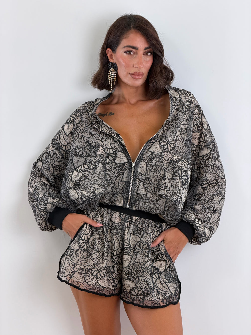 Coordinato Lumina Bomber e shorts  6099 /6100