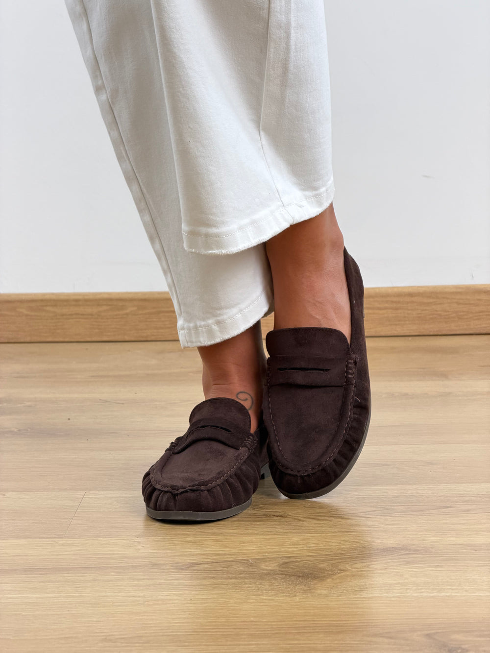 Mocassino Bubble scamosciato Brown H178