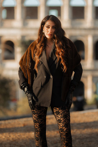 Blazer nero 2 bottoni M11093