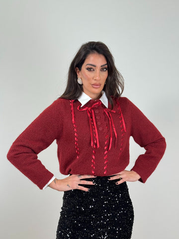 Pull rosso con fiocchi 50313