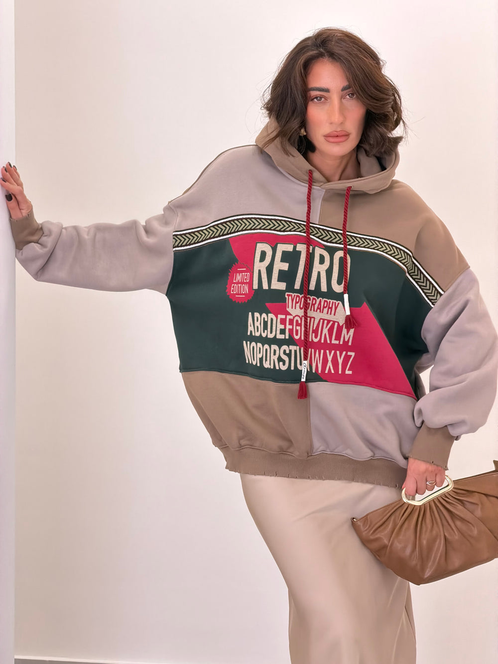 Felpa Retro Beige 30086