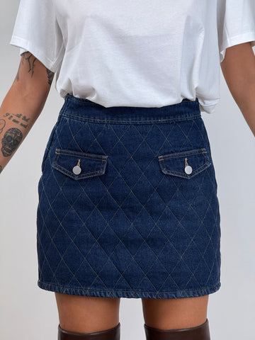 Gonna JEANS LUMINA TRAPUNTATA G185