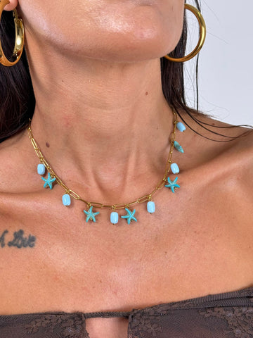 Collana CATENA CON CHARM VARI COLORI