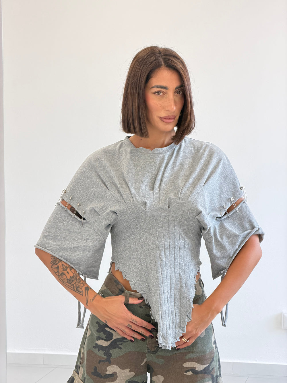 T-shirt Rebel Grigia 59012