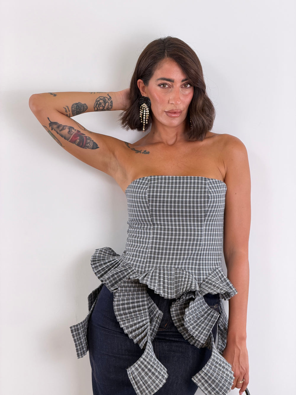 Top Corsetto Tartan W57006