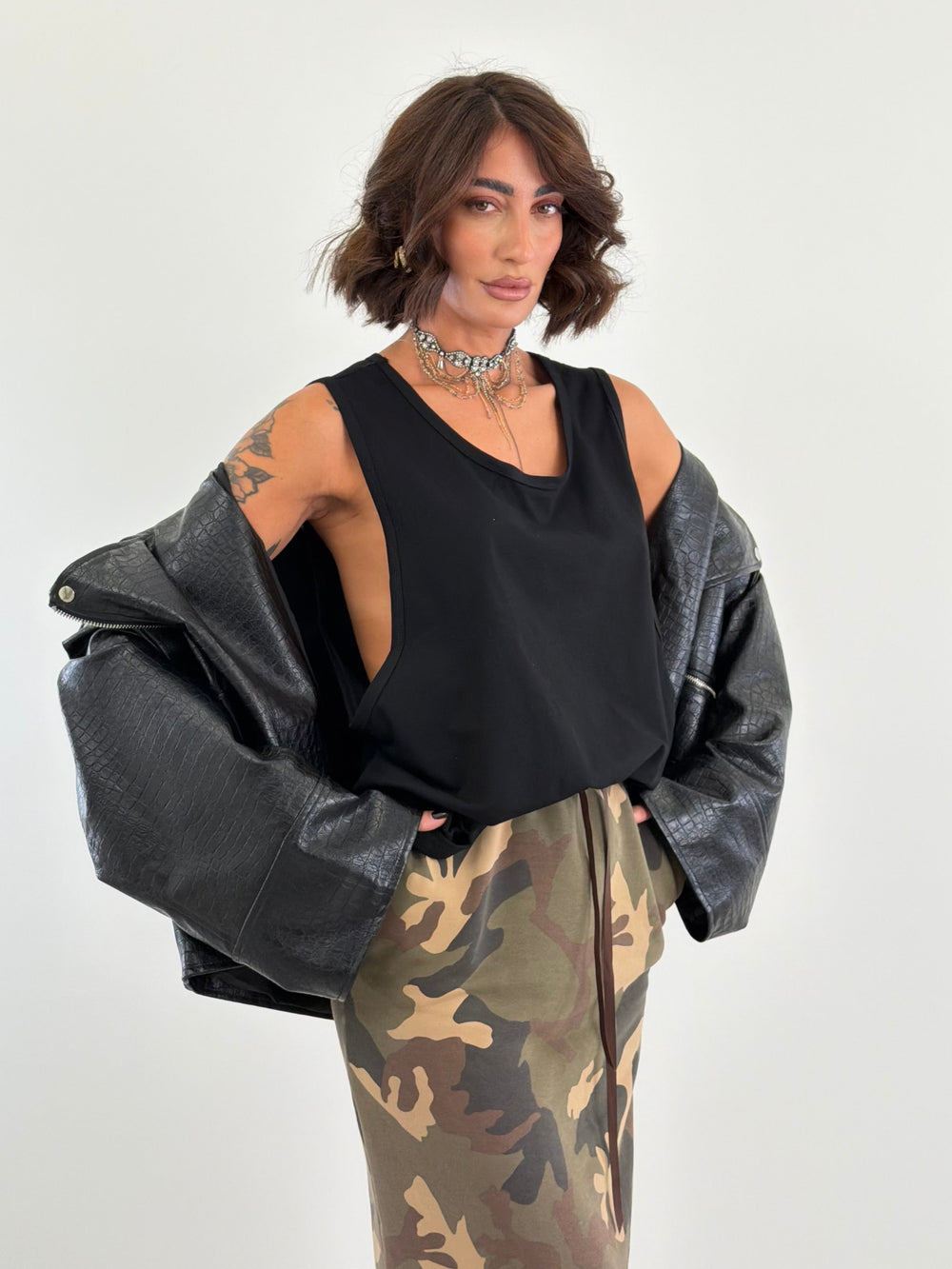 Canotta Boxy Nera 59398