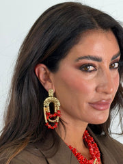 Orecchìni Partenope Rosso 5185