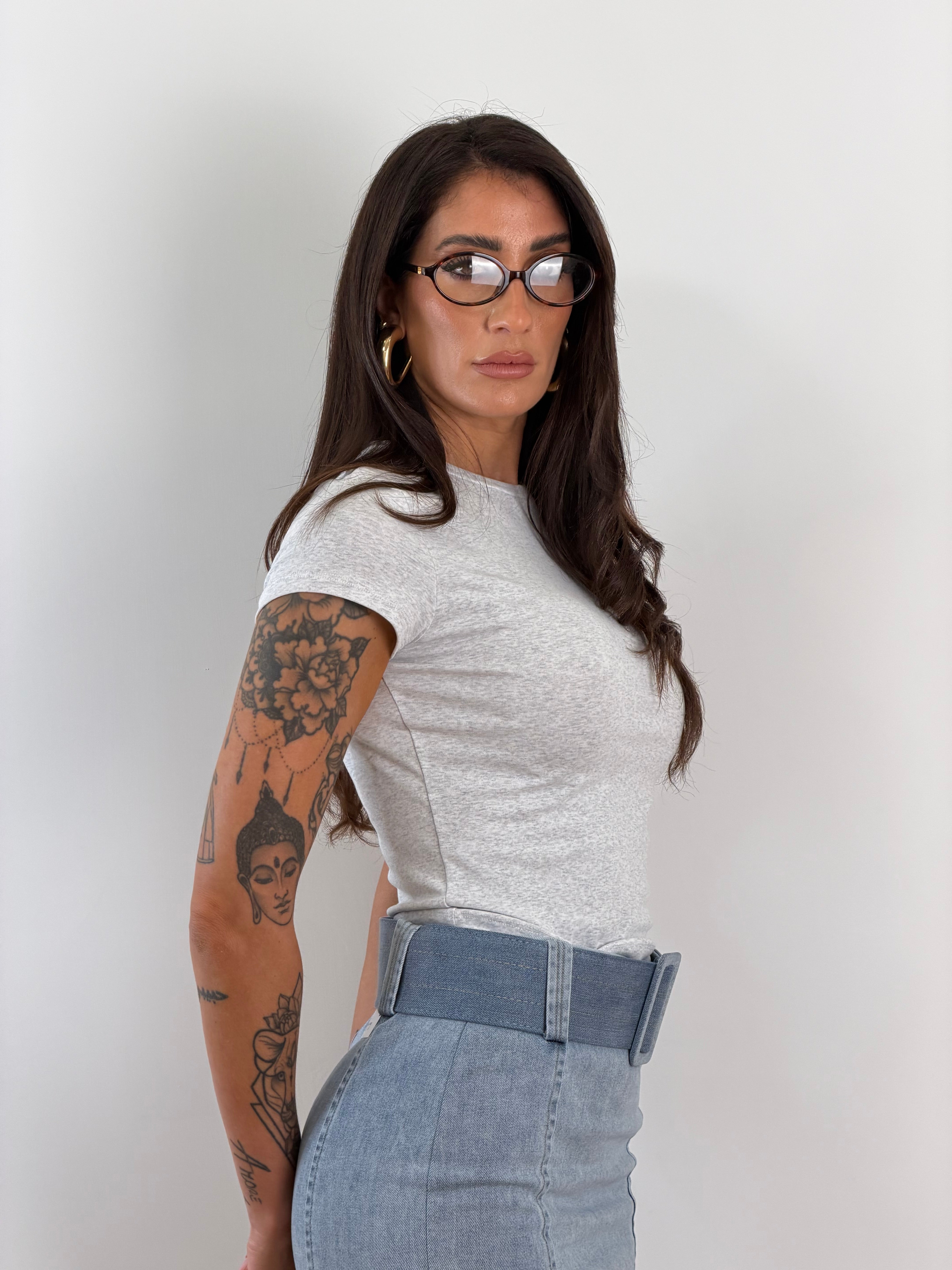 T-Shirt Matter Grigia/NERA/BLU 6292