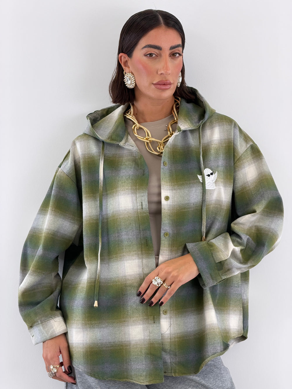 Camicia Scozzese Angels Verde 58570