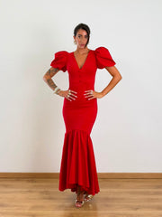 Abito sirena Rosso 27857