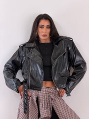 Chiodo ecopelle black 6688