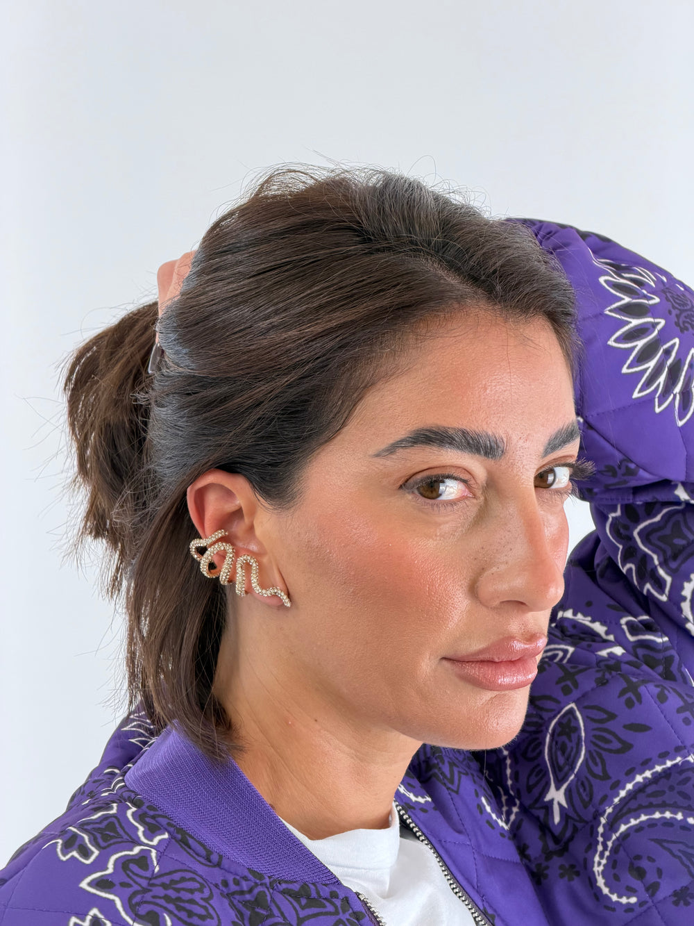 Orecchino Serpente Ear Cuff Gold