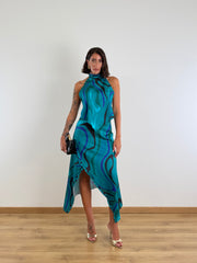 Coordinato Geometric Verde 16032