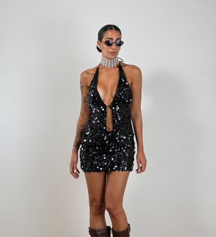 Coordinato USHUAIA PAILLETTES NERO 7435