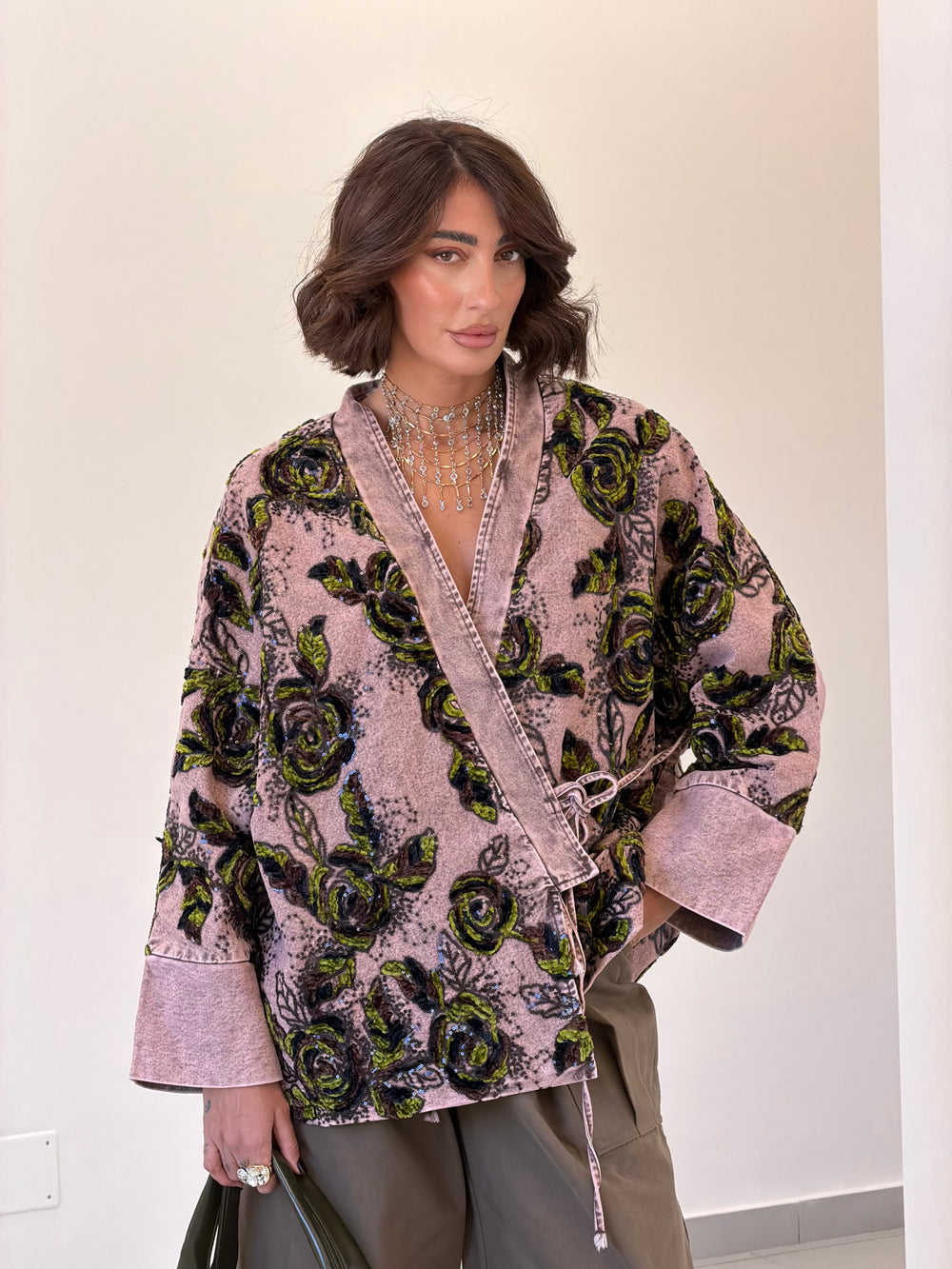 Giacca Kimono Denim Rose 57827