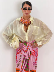 Camicia Velo giallo 6808