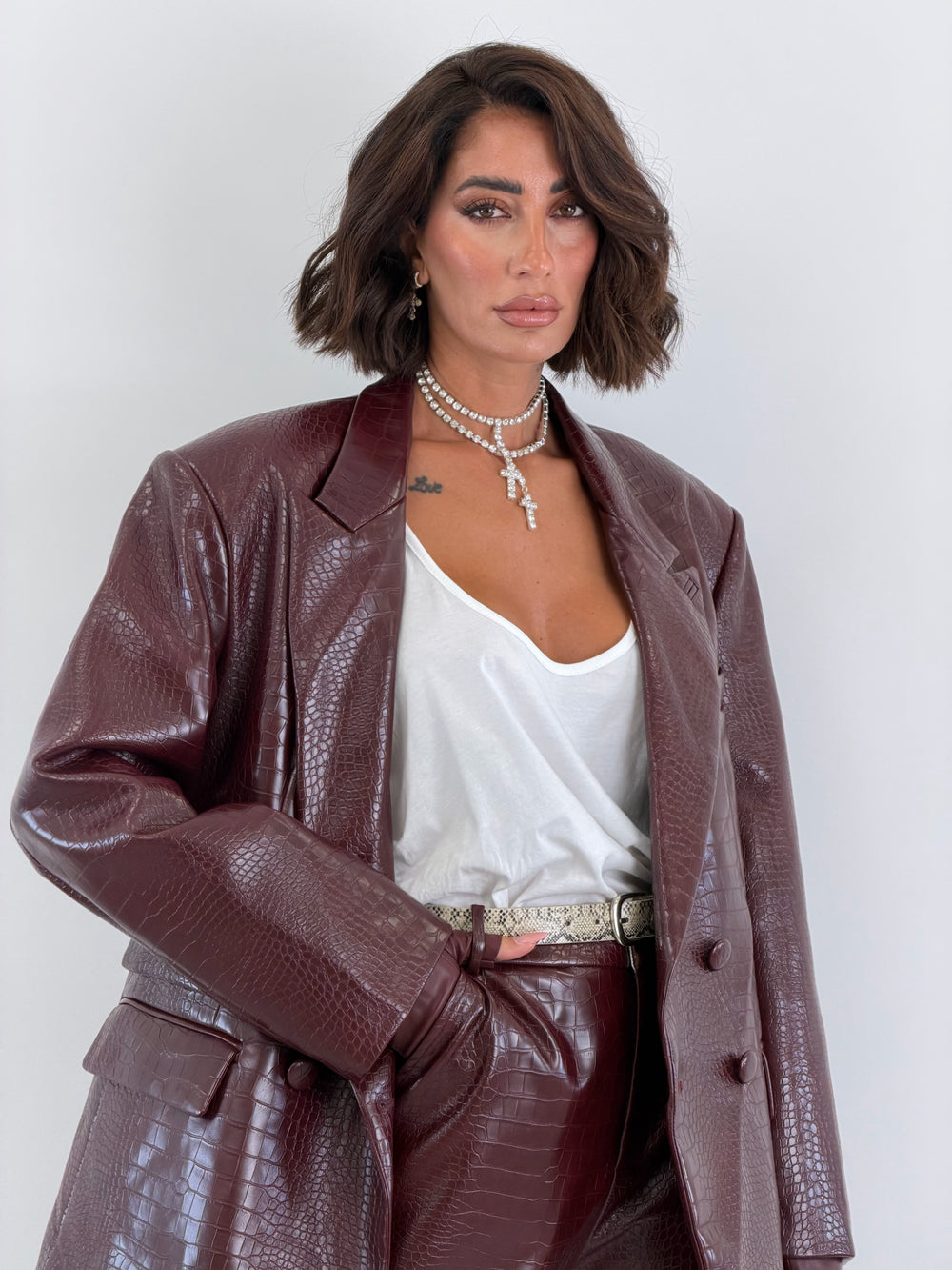 Giacca Lumina Cocco bordeaux 260580
