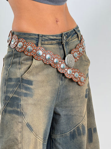 Cintura BORCHIE MARRONE 23300