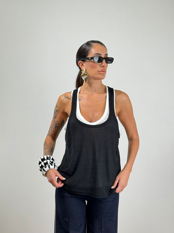 Canotta Bicolor NERO/BIANCO 75286