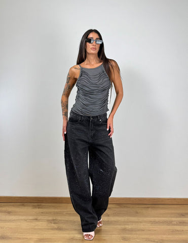 Jeans NEW BALLOON CARPENTER DARK GREY A3293