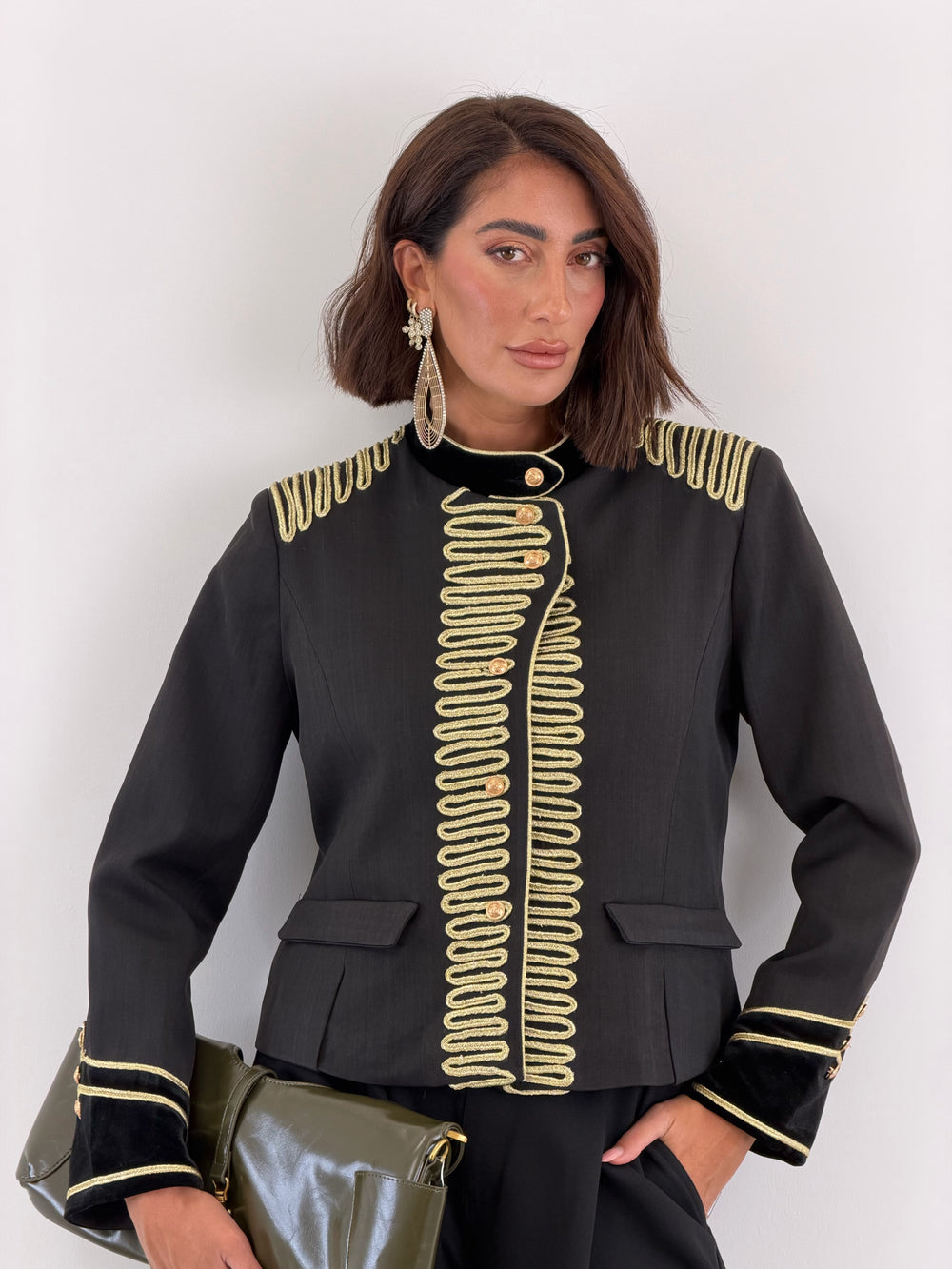 Giacca Imperial Gold nera 7114