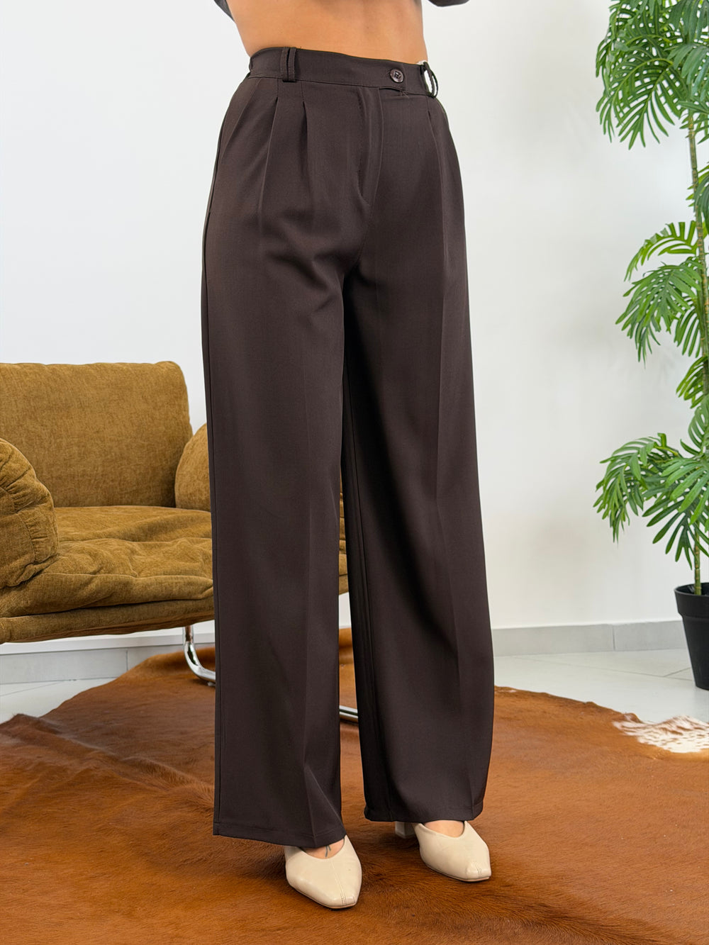 Pantalone Classico Marrone 15592