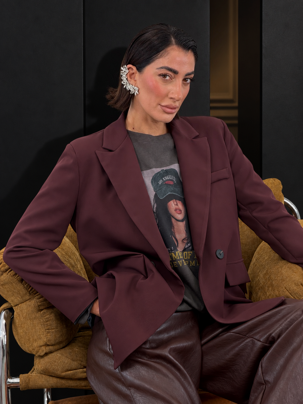 Blazer Doppiopetto Metropolitan Bordò G5225-09